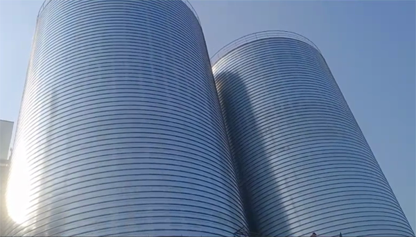 江都2座混凝土高架卷板仓